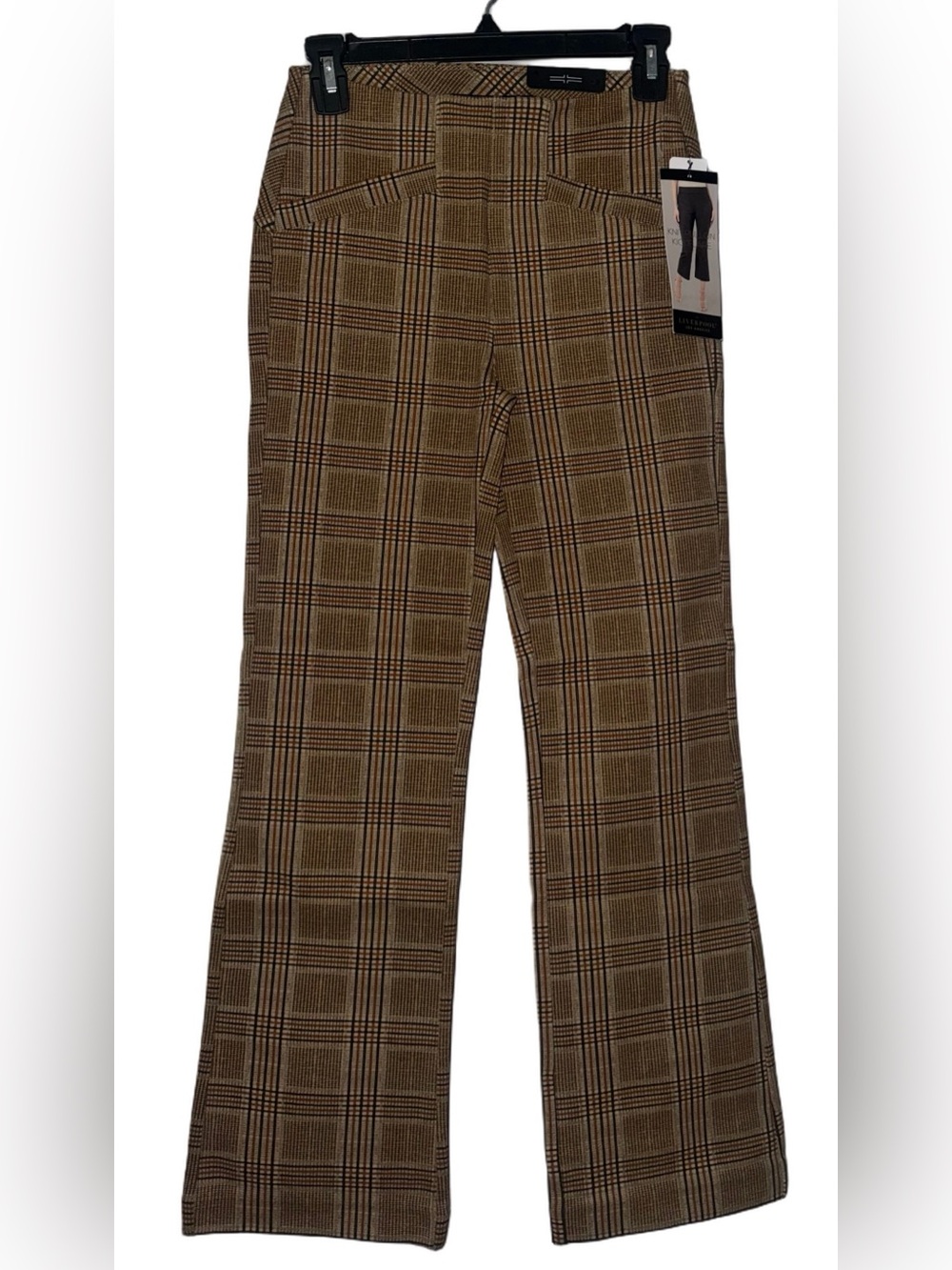 Liverpool Knit Pull-On Stella Kick Flare Pant Dijon Gold/Brown Size 0/25